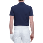 GoPlayer男輕薄超彈短袖上衣(藏青)