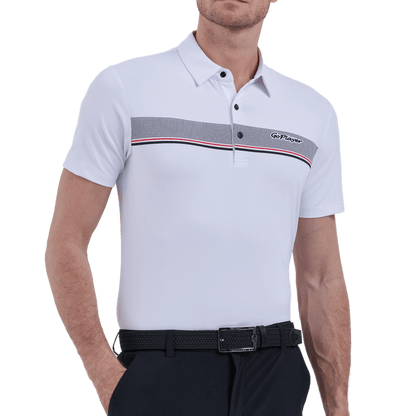 GoPlayer Men's Elastic Breathable Short Sleeve Top (White)