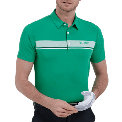 GoPlayer Men's Elastic Breathable Short Sleeve Top (Green)