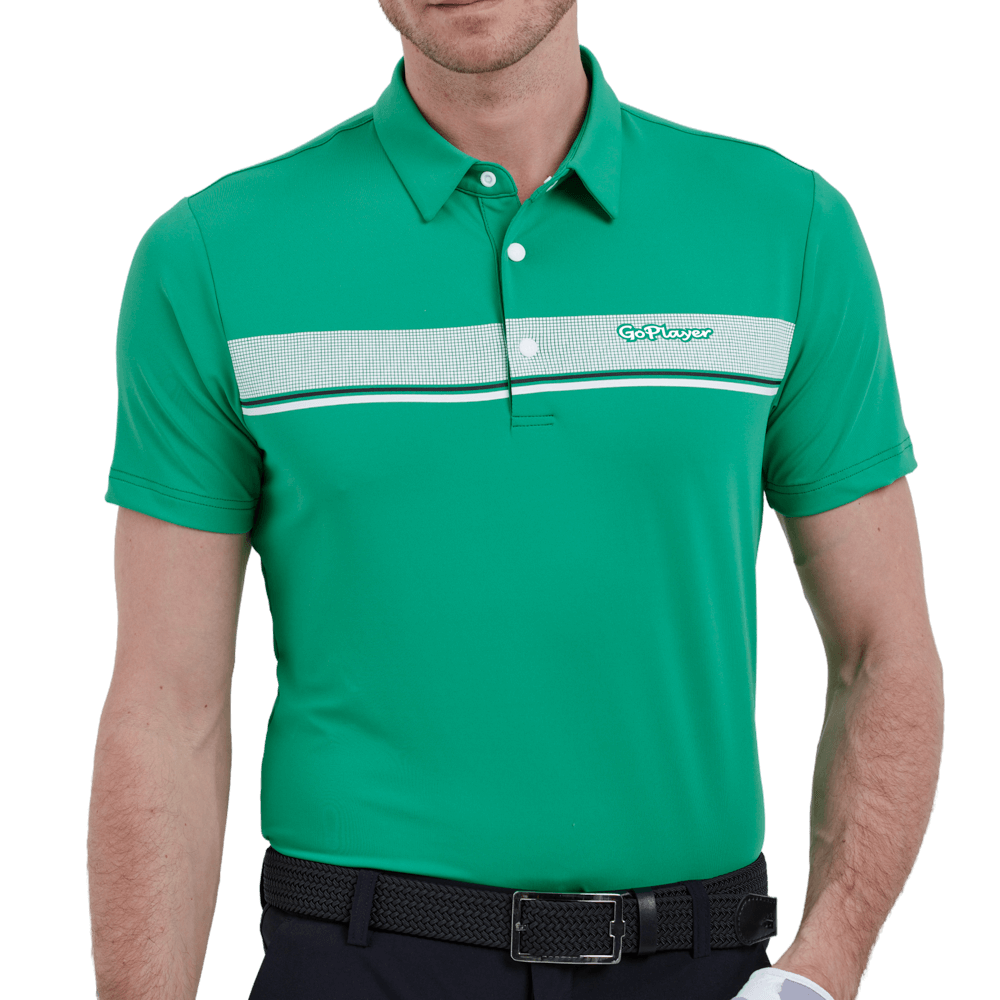 GoPlayer Men's Elastic Breathable Short Sleeve Top (Green)