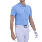 GoPlayer Men's Elastic Breathable Short Sleeve Top (Light Blue)