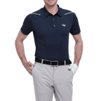 GoPlayer Men's Elastic Breathable Short Sleeve Top (Black)