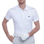 GoPlayer Men's Elastic Breathable Short Sleeve Top (White)