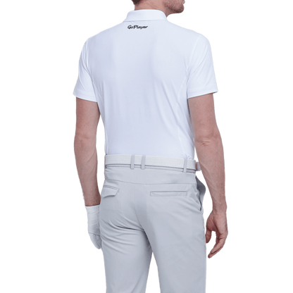 GoPlayer Men's Elastic Breathable Short Sleeve Top (White)