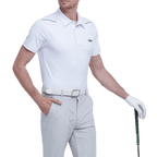 GoPlayer Men's Elastic Breathable Short Sleeve Top (White)