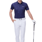 GoPlayer男短袖印花上衣(藏青)