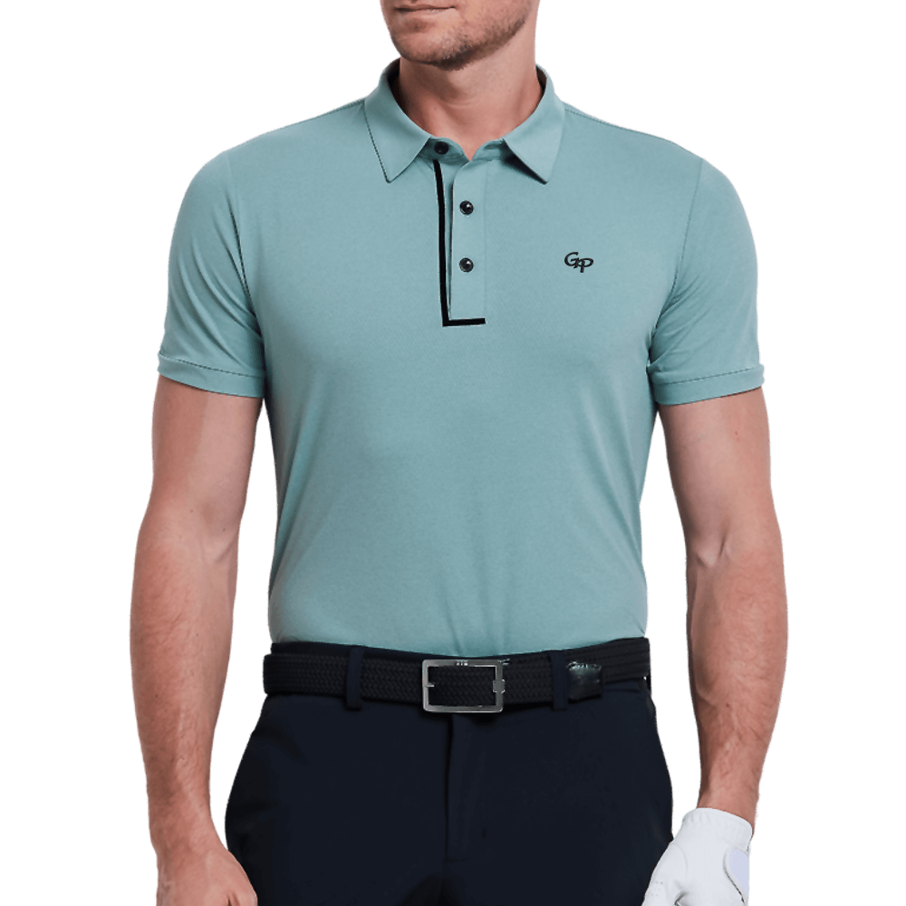 GoPlayer男輕薄透氣短袖上衣(綠)