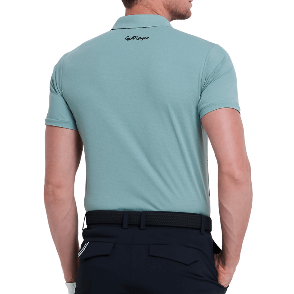 GoPlayer男輕薄透氣短袖上衣(綠)