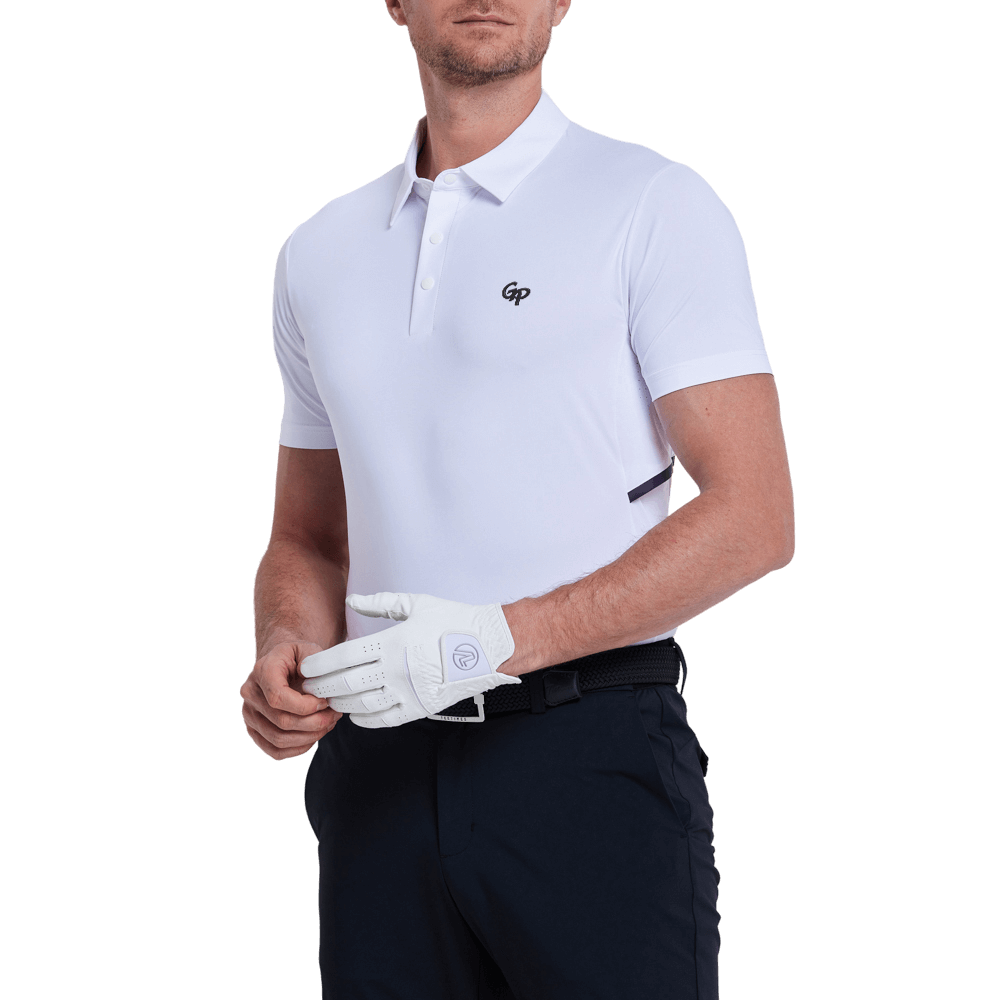 GoPlayer男涼感透氣短袖(白)