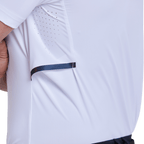 GoPlayer男涼感透氣短袖(白)