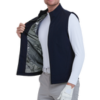 GoPlayer Men's Golf Windproof Warm Sports Vest (Navy Blue)