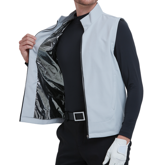 GoPlayer Men's Windproof Warm Sports Vest (Gray)