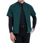 GoPlayer男高爾夫短袖運動背心(暗綠)