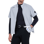 GoPlayer男高爾夫短袖運動背心(灰)