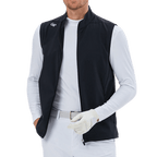 GoPlayer男高爾夫防潑水運動背心(黑)