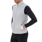 GoPlayer男高爾夫防潑水運動背心(淺灰)