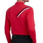 GoPlayer Men's Stretch Quick-Dry Long-Sleeve Top (Red)