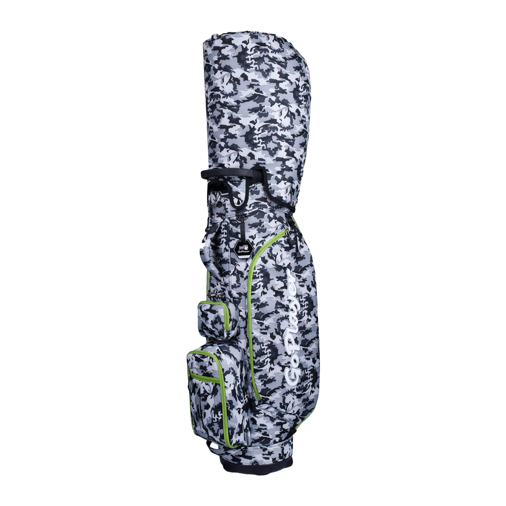 GoPlayer 9 インチ ファッショナブルな布製バッグ (グレー迷彩)