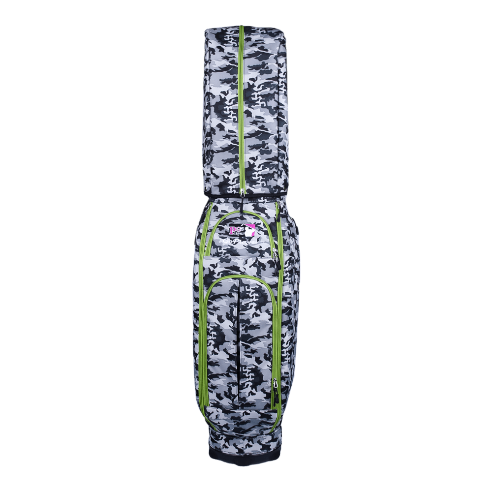 GoPlayer 9 インチ ファッショナブルな布製バッグ (グレー迷彩)