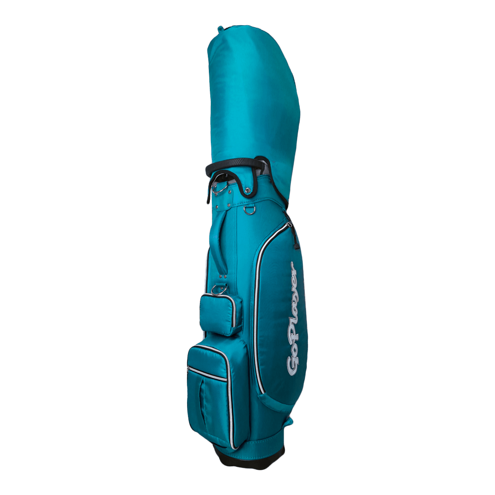 GoPlayer 9 インチ ファッション ファブリック バッグ (ピーコック ブルー)