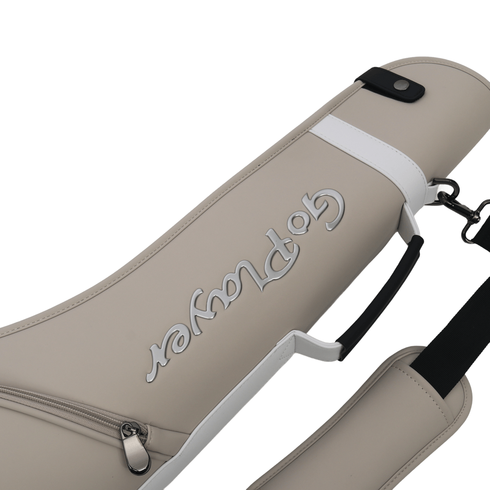 GoPlayer精緻皮革半截大槍袋(淺棕)