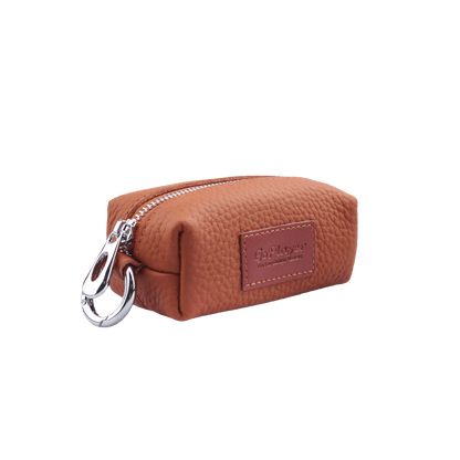 GoPlayer Golf Genuine Leather Ball Bag (Coffee)