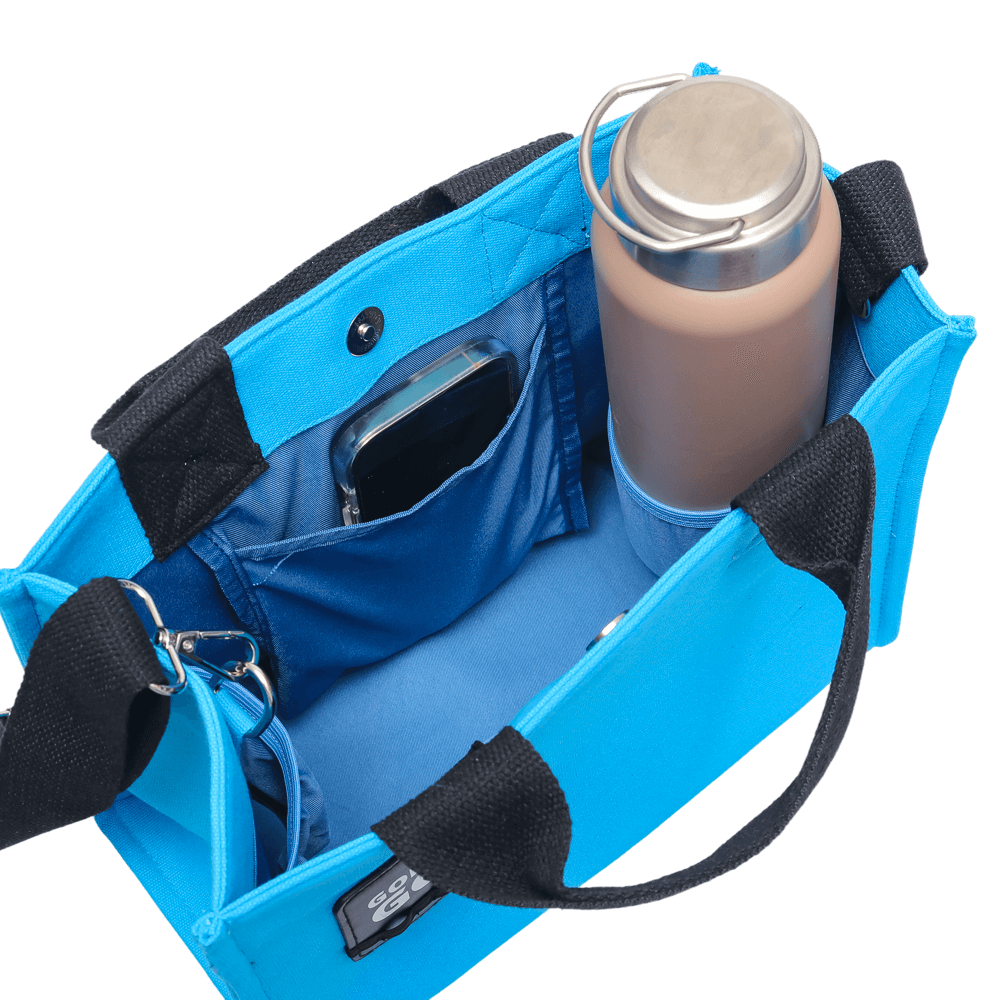 GoPlayer高爾夫帆布托特包(淺藍)