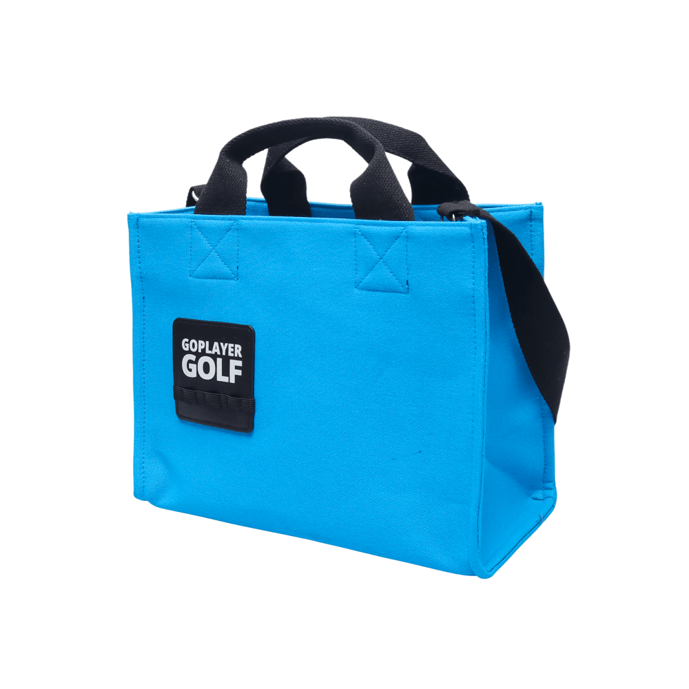 GoPlayer高爾夫帆布托特包(淺藍)