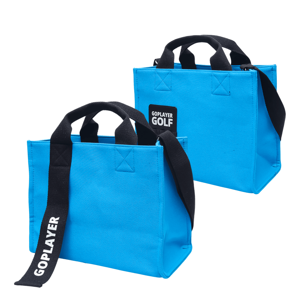 GoPlayer高爾夫帆布托特包(淺藍)