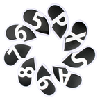 GoPlayer ビッグサイズ PU アイアン セット ブラック