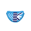 GoPlayer Putter Cover Small C Western Flag (Light Blue)