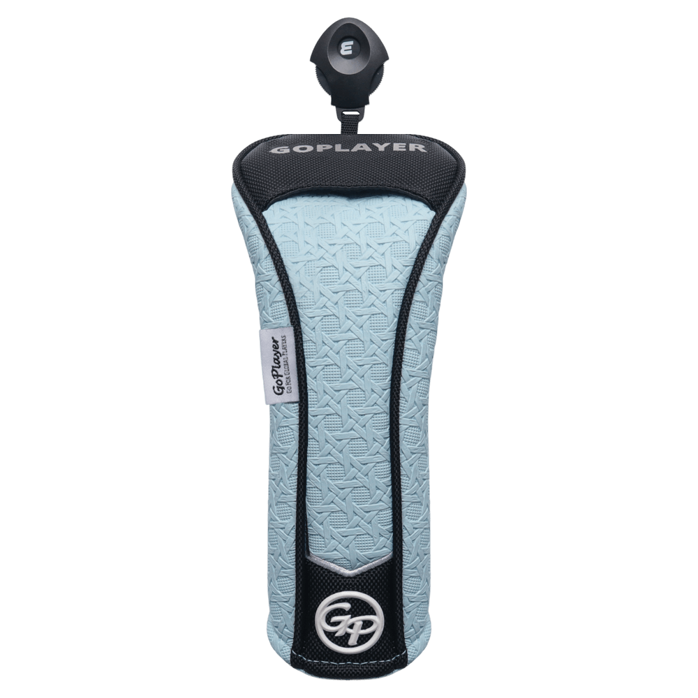 GoPlayer エンボス加工アイアンウッドクラブカバー（ライトブルー）
