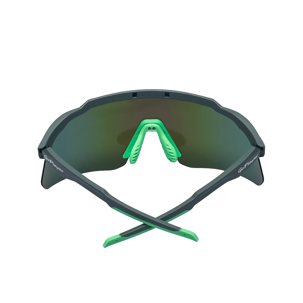 GoPlayer運動太陽眼鏡(銀框鍍綠片)