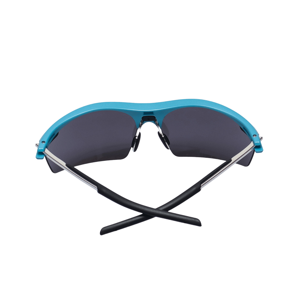 GoPlayer Lightweight Sunglasses (Light Blue Frame Gray Lenses)