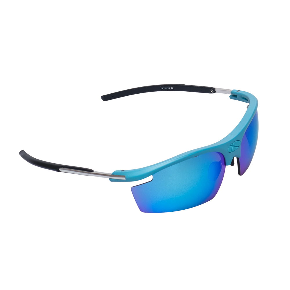 GoPlayer輕量太陽眼鏡(淺藍框鍍藍片)