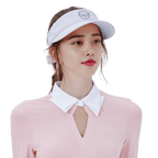 GoPlayer Women's Ribbon Hollow Hat (White)