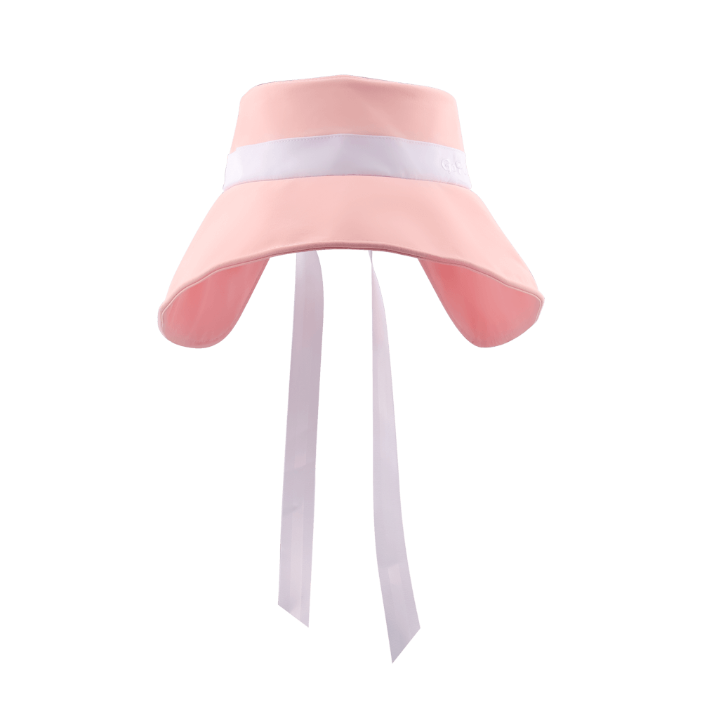 GoPlayer レディース 大きなつば 折りたたみサンハット (ピンク)