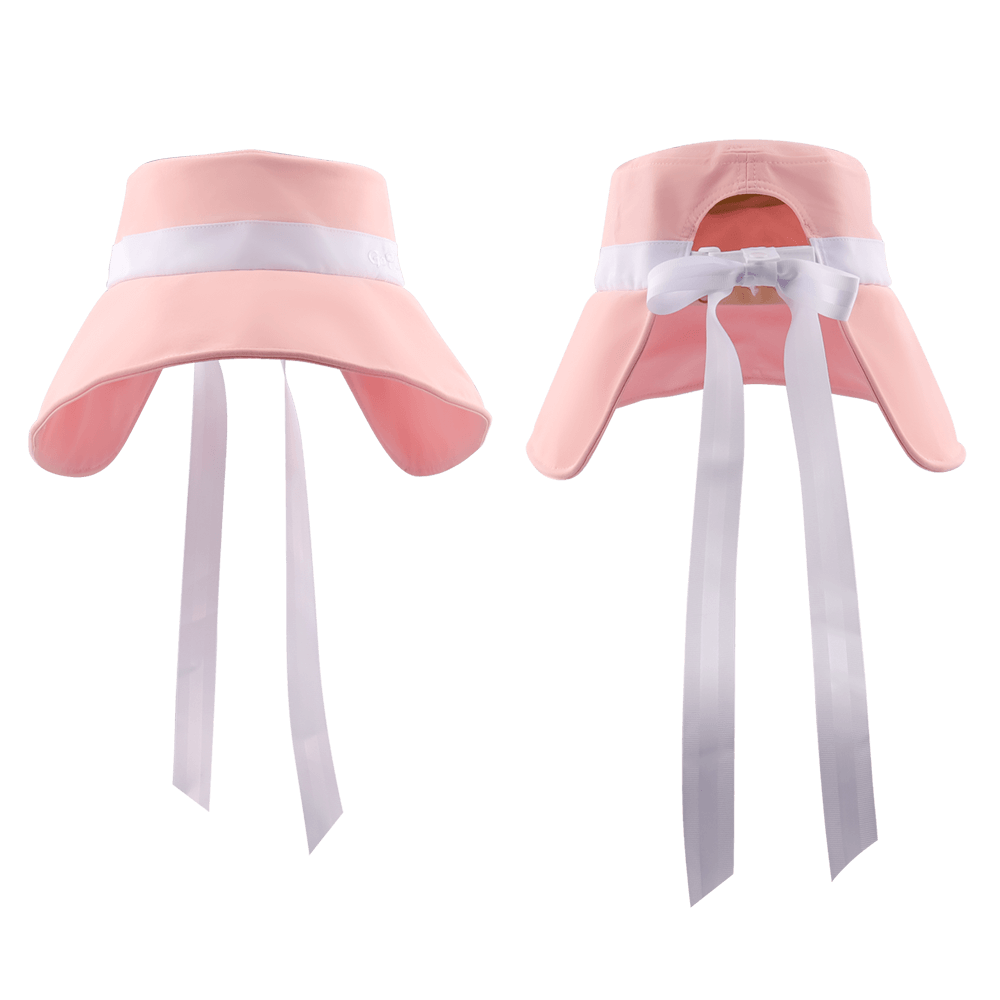 GoPlayer レディース 大きなつば 折りたたみサンハット (ピンク)