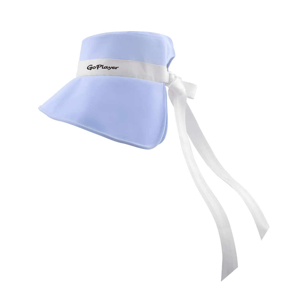 GoPlayer女大帽簷摺叠遮陽帽(淺藍)