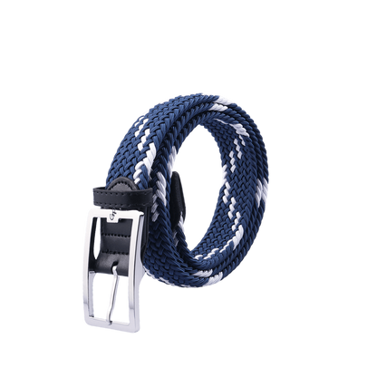 GoPlayer men's golf elastic belt (blue and white)