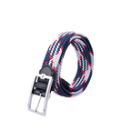 GoPlayer メンズ ゴルフ エラスティック ベルト (ブルー、ホワイト、レッド)