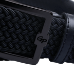 GoPlayer メンズ ゴルフ エラスティック ベルト (ブラック)