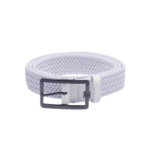 GoPlayer男高爾夫鬆緊皮帶(白)