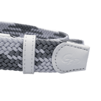GoPlayer Men's Golf Elastic Belt (White and Gray)