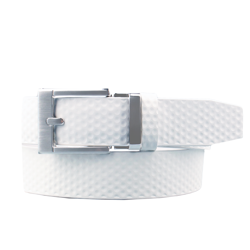 GoPlayer Embossed Ball Pattern Wide Slide Buckle Golf Belt (Black)