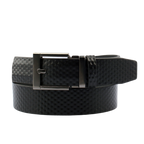 GoPlayer Embossed Ball Pattern Wide Slide Buckle Golf Belt (Black)