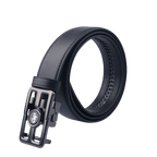 GoPlayer automatic slide buckle leather belt (black)