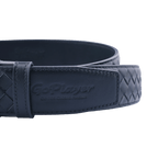 GoPlayer woven calfskin leather belt (black)