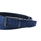 GoPlayer woven calfskin leather belt (dark blue)