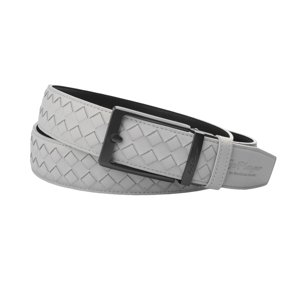 GoPlayer woven calfskin belt (off-white)